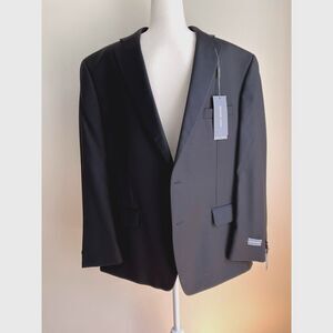 NWT Michael Kors Modern Fit Suit Jacket Airsoft Stretch Black 48R Wrinkle Resist